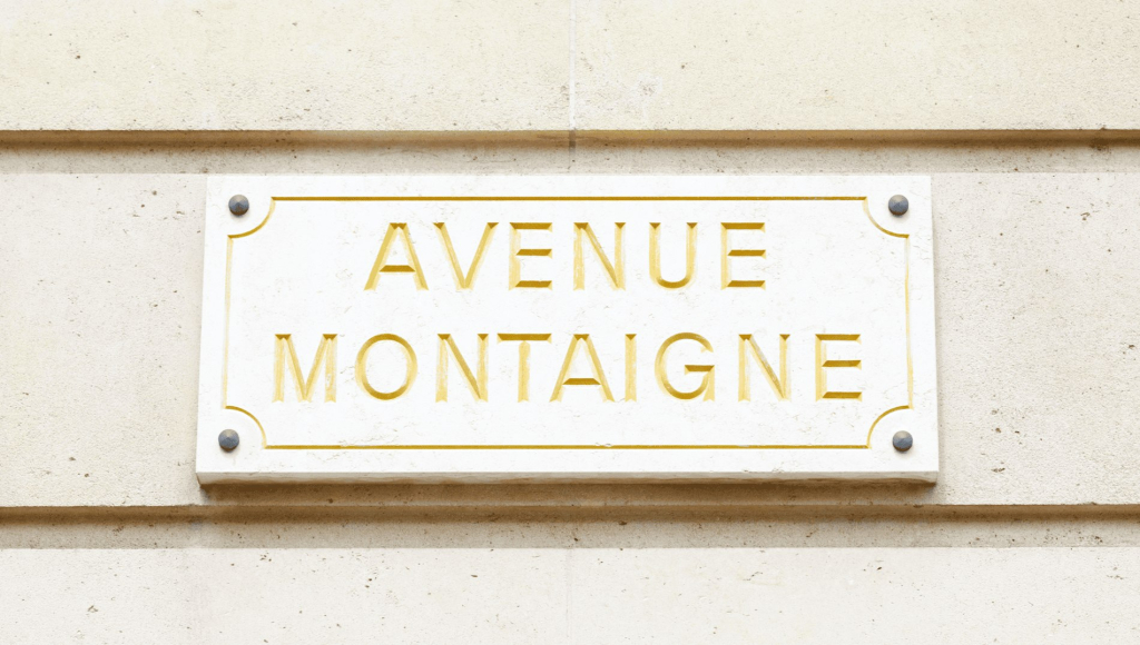 Avenue Montaigne in Paris