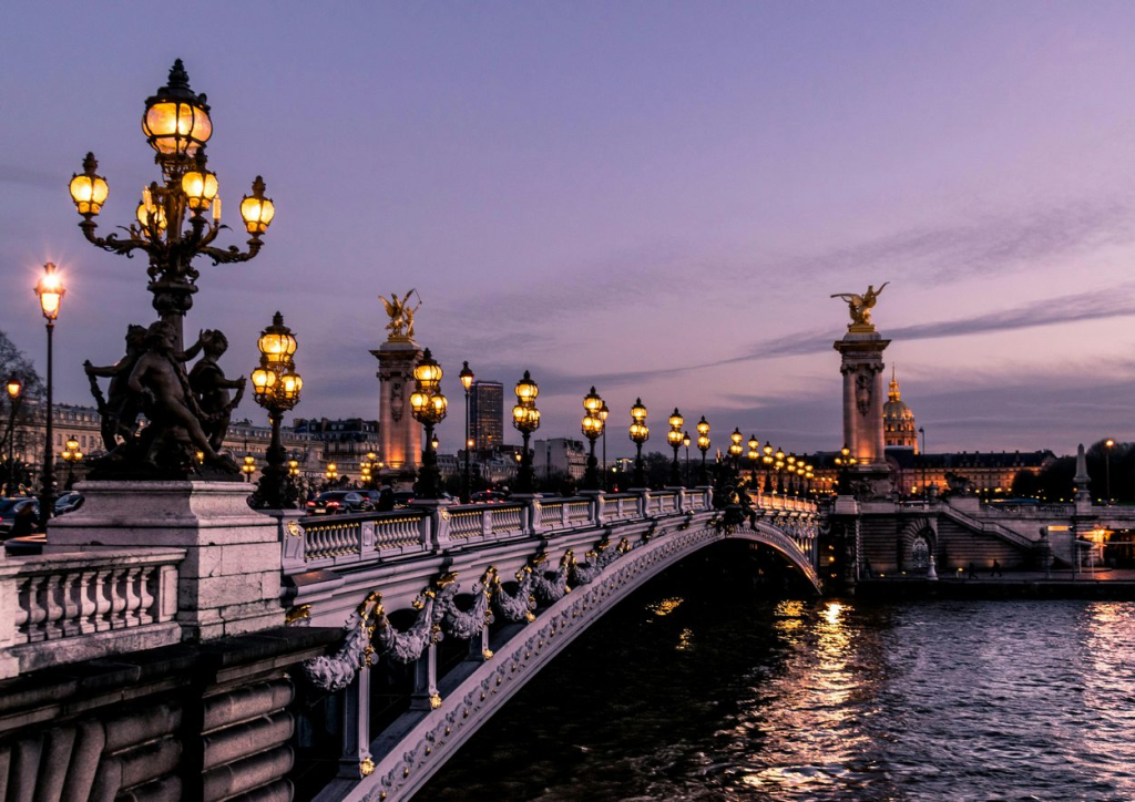 The Alexander III Bridge in Paris