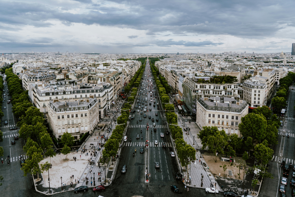 View from the Arc De Triomphe