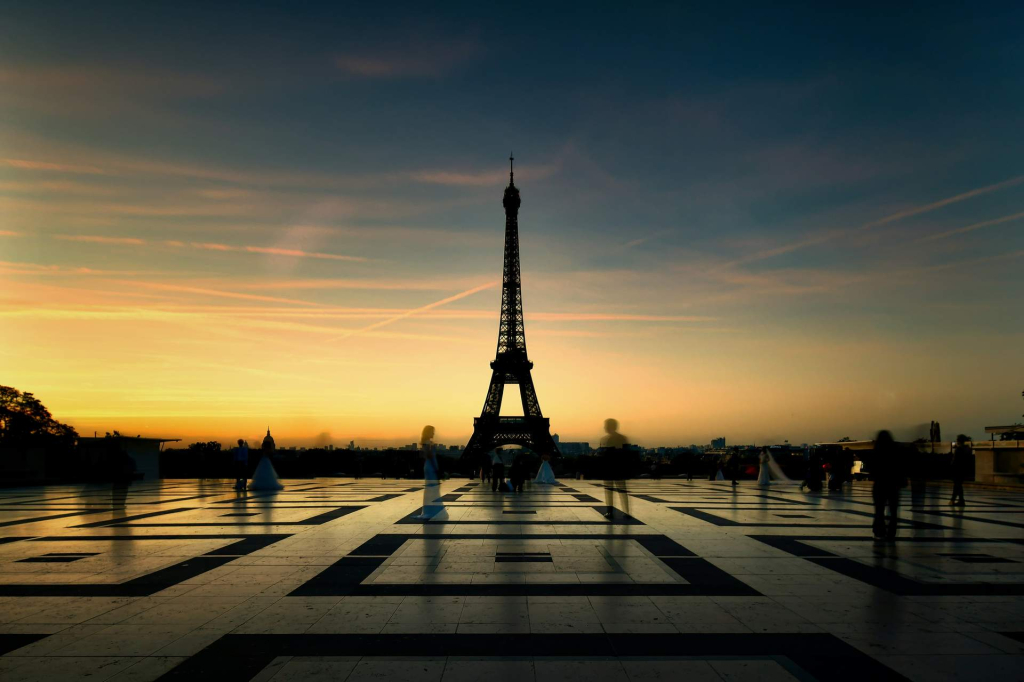 La Tour Eiffel vue depuis le Trocadéro à Paris